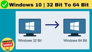 How to Upgrade Windows 10 from 32 bit to 64 bit For Free ✅ [upl. by Ihcego]