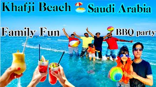 Khafji beach Saudi Arabia Dammam to khafji travel and beach vlog saudi Arabia to kuwait border [upl. by Bedell]