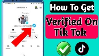 How To Get Verified On TikTok 100 Working  Getting BLUE BADGE On TikTok [upl. by Leahsim]