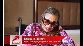 NTOZAKE SHANGE poet playwright performer and novelist [upl. by Esorrebma]