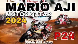 Hasil Moto2 Qatar 2024  Mario Aji Finish Naik 2 Posisi dari Starting Grade [upl. by Ratna293]