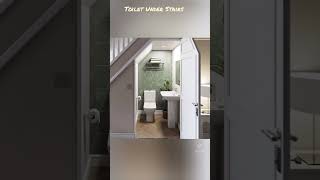 Under Stairs Ideas  Toilet 🚺 home toilet understairs [upl. by Kurtis424]