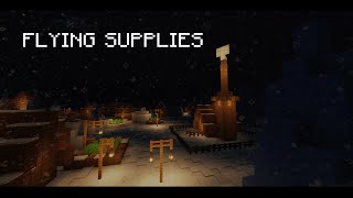 Flying Supplies Minecraft modded film [upl. by Dolli606]