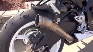 2013 GSXR 600 akrapovic megaphone [upl. by Rosmarin]