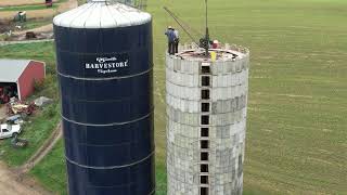 Building a 16x85 concrete stave silo [upl. by Salhcin40]