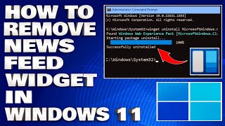 How To Remove News Feed Widget in Windows 1110 Guide [upl. by Noffets]