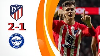 Atlético Madrid vs Deportivo Alavés 21 [upl. by Ennyrb]