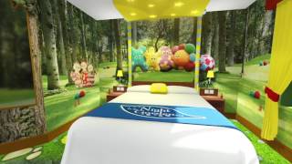 Alton Towers CBeebies Land Hotel  In The Night Garden bedroom [upl. by Donica]