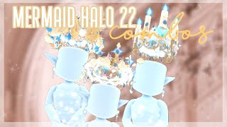 Mermaid Halo 22 Combos  Royale High Hacks  Royale Rammy [upl. by Hocker]