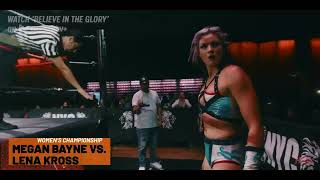 Megan Bayne vs Lena Kross HIGHLIGHTS  HOG Believe In The Glory  092924 [upl. by Osnofedli106]