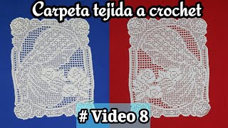 Carpeta quotVirgen Maríaquot Tejida a Crochet ● Video 8 [upl. by Marcy]