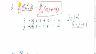 8 2c Adjusting the index of summation [upl. by Atekihc]