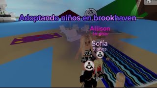 Adoptando niños en brookhaven roblox brookhaven [upl. by Karli47]