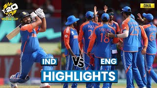 IND vs ENG Highlights Rohit Kuldeep amp Axar Shine Beat ENG India To Face SA In T20 WC 2024 Final [upl. by Ulises]