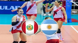 PERU VS ARGENTINA EN VIVO  SUDAMERICANO DE VOLEY FEMENINO  BRASIL 2023 [upl. by Roy258]