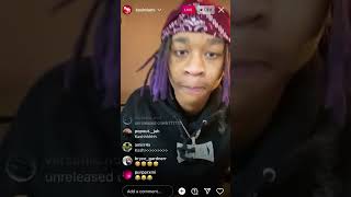 KAHDAMI ON IG LIVE DISSING IAYZE AND SHOWS SNIPPET [upl. by Ylloj]