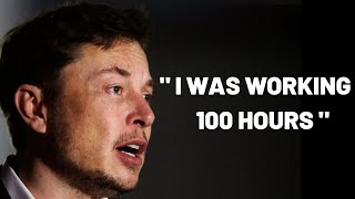 SCARY WORK ETHIC  Elon Musk Motivational Video [upl. by Sivet]