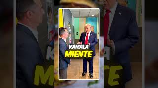 ￼Donald Trump ￼cocinando hamburguesas y papas fritas en un McDonald’s ￼🍟🤔 Shorts [upl. by Finnie]