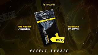 Rainbow Six Siege 1 MILLION RENOWN 405 Alpha Pack opening Burnt Horizon [upl. by Stila979]