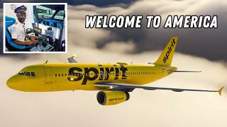 I Flew In AMERICA For The First Time with REAL Air Traffic Control VATSIM [upl. by Anirol]