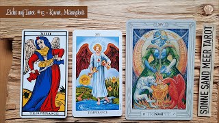 KUNST  MÄSSIGKEIT  die Bedeutung der TAROTKARTE und Schlüsselwörter Tarot lernen tarotlernen [upl. by Harpole]