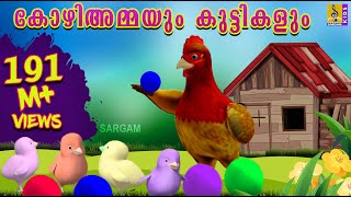 കോഴിയമ്മയും കുട്ടികളും  Kozhiyammayum Kuttikalum  Kids Animation Story Malayalam [upl. by Epps]