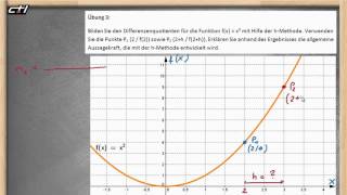 Differenzenquotient  Durchschnittliche mittlere Änderungsrate ★ Übung 3 [upl. by Kcirred]