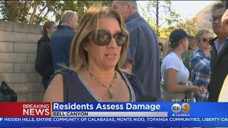 Bell Canyon Residents Assess Damage From Woolsey Fire [upl. by Oicanata]