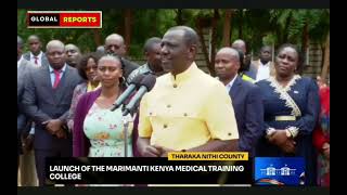 President Ruto Launch KMTC College in Tharaka Nithi [upl. by Ahl]