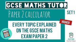 Every Topic on the Paper 2 GCSE Maths Exam June 2023  Higher  Set 1  Edexcel AQA OCR [upl. by Burt602]