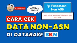 Cara Cek Data NonASN di Database BKN – Cek Hasil Pendataan Non ASN 2022 [upl. by Butta]