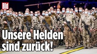 Bundeswehrsoldaten zurück aus Afghanistan Bewegende Szenen in Wunstorf [upl. by Link]