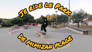 Découverte du skatepark de Mimizan plage [upl. by Lednahc]