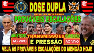 ESCALAÇÃOquot VEJA AS PROVÁVEIS ESCALAÇÕES DO FLAMENGO HOJE CONTRA FILADÉLFIA E N IGUAÇU TRANSMISSÃO [upl. by Colson]