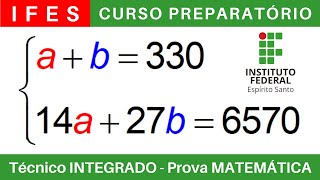 IFES 🔴 Curso Preparatório 202425 de MATEMÁTICA IFES Técnico Integrado ao Ensino Médio BoraIF [upl. by Aroved306]