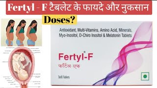 fertyl f tablet in hindi  fertyl f tablet use doseside effects all information fertyl f tab [upl. by Neelyaj]