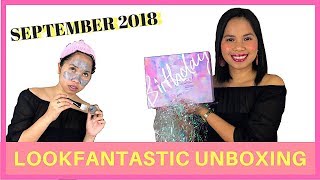 Lookfantastic Unboxing Birthday Edition September 2018 TRY ON STYLE [upl. by Leeke]