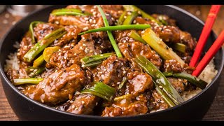 Mongolian Beef – PF Chang’s Copycat  Kitchen Fun With My 3 Sons [upl. by Oicangi]