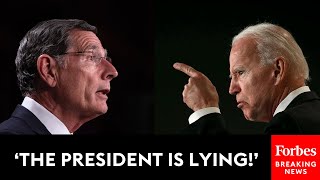 ‘The President Is Lying’ John Barrasso Blasts Biden For Oil Drilling Statements [upl. by Airdnua]