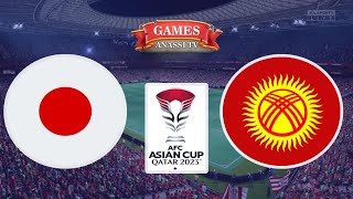 Japan vs kyrgyzstan  Asian Cup 2024 Qatar  eFootball PES Gameplay PC HD [upl. by Yaakov]