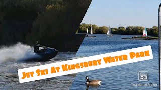 Jet Ski Ride in Kingsbury Water Park [upl. by Eibber]