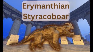 Dinosaur Simulator Erymanthian Styracoboar Skin Styracosaurus Showcase  Roblox [upl. by Tien]