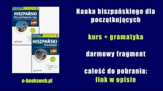 Nauka hiszpańskiego dla początkujących  kurs  gramatyka [upl. by Llereg]