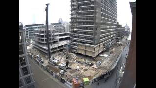 Timelapse  Bouw Wijnhavenkwartier Den Haag [upl. by Arabrab]