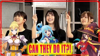 KonoSuba Voice Actors play games at Season 3 amp Spinoff Event  Part 1 [upl. by Nivrehs]