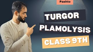 Turgor and Plasmolysis  Class 9th Biology  Pashto  Basharat Ali Lectures [upl. by Neelahtak]