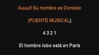 LA UNION  LOBO HOMBRE EN PARIS Karaoke [upl. by Funch700]