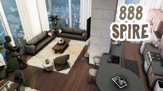 FINALLY 888 Spire Apartment  The Sims 4 Apartment Renovation Speed Build [upl. by Ilrahc718]