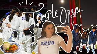 temple open  studentathlete travel  competition vlog [upl. by Rinee]