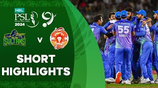 Short Highlights  Multan Sultans vs Islamabad United  Match 34  Final  HBL PSL 9  M1Z2U [upl. by Elyc]